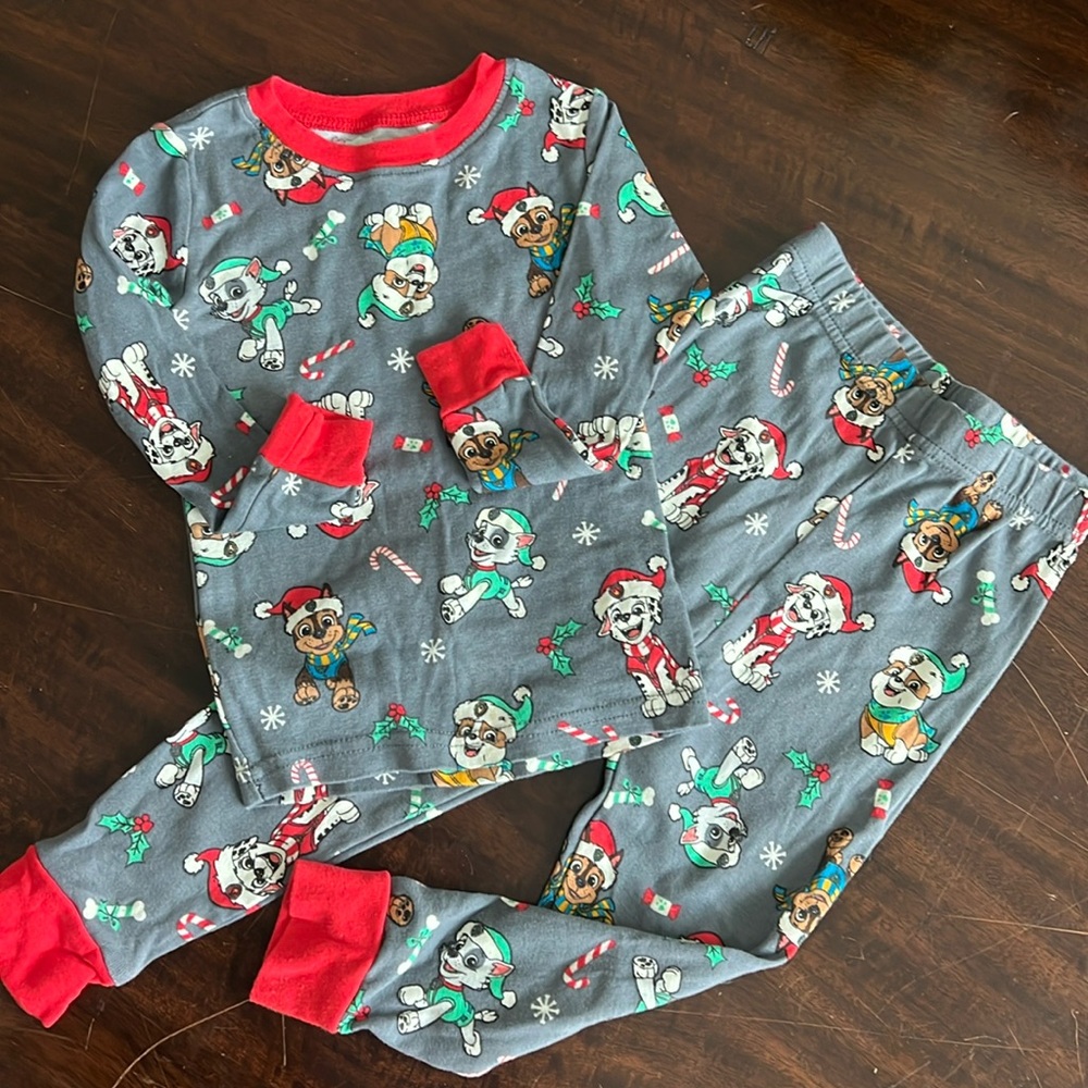 4T Christmas Paw Patrol Pajamas